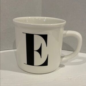 Like New Pottery Barn Initial “E” Coffee Mug